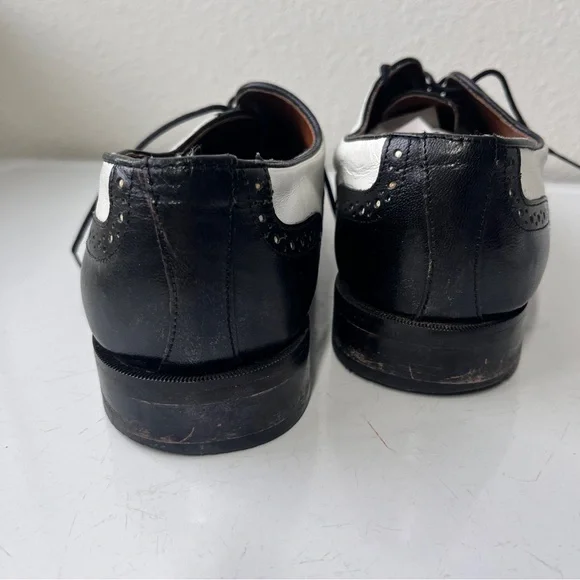 Stacy Adams Black and White Oxfords - Picture 3 of 6
